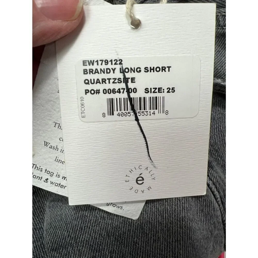 Etica Gray denim Brandy Long short in Quartzsite size 25 New